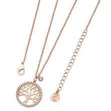 TREE OF LIFE NECKLACE & CZ CIRCUMFERENCE ROSE GOLD